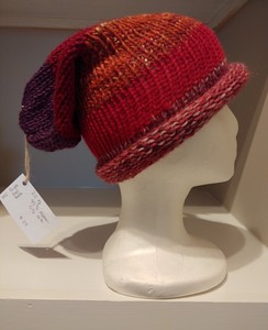 Roll up Brim Knitted Slouch Hat