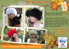 100% Baby Alpaca Fur Hats