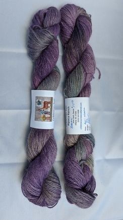 Suri DK wt hand dyed yarn