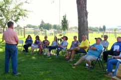 Scott Miller shared his expertise during our first meeting held at Sage Bluff Alpacas.