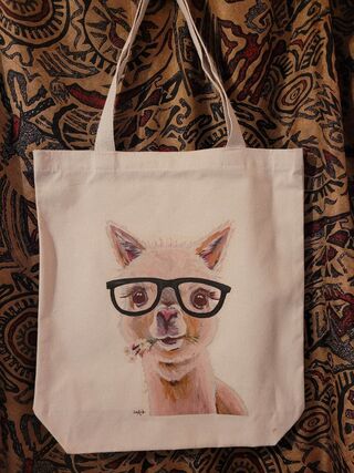 CANVAS TOTE, Holly, by Hippie Hound