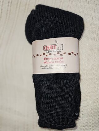 Superwarm Alpaca Socks (Black)