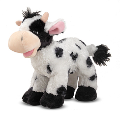 Checkers Cow Stuffed Farm Animal