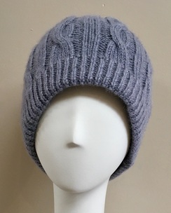 Dyed Cable Knit Beanies