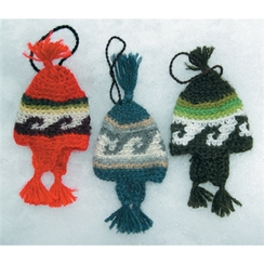 Hand Crocheted Earflap Hat Tree Ornament