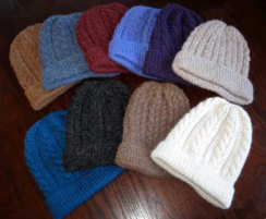 Handknit Trenza Cable Hat
