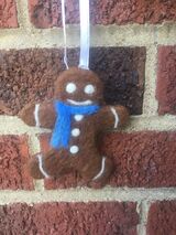 Gingerbread Man - Blue, all ribbon color is black now.