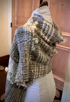 Photo of Hand-woven alpaca shawl