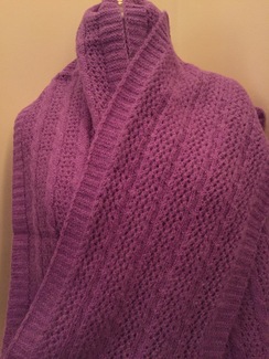 Cable & Lace Scarf [DYED] 