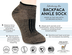 BackPaca Sock - Lightweight - Ankle pair