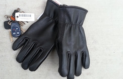 Alpaca Filled Buckskin Leather Gloves