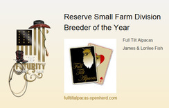 2015 Reserve Breeder of the Year - Small Farm Division