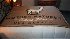 Mother Nature's Alpaca Fiber Blanket