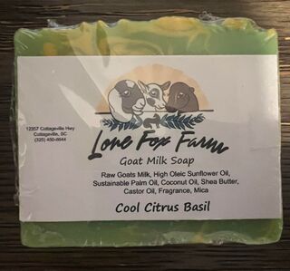 Cool Citrus Basil Goat Milk Soap