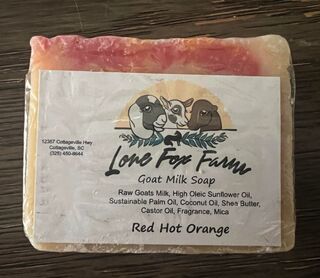 Red Hot Orange Goat Milk Soap