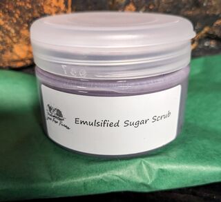 Emulsified sugar scrub
