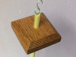 Lacewood drop spindle 3