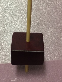 Purpleheart support spindle