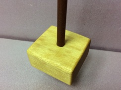 Yellowheart support spindle