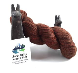 Dark Brown & Spice Alpaca Yarn 2-ply