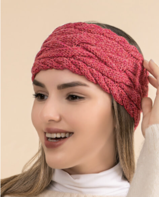 CA-Braided Knit Alpaca Headband