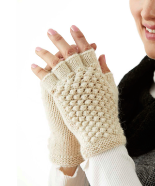 PL-Textured Fingerless Gloves