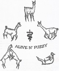 ALIVE N' FUZZY ALPACA FARM - Logo