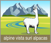 Alpine Vista Suri Alpacas LLC - Logo