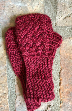 Photo of Celtic Cable Fingerless Gloves