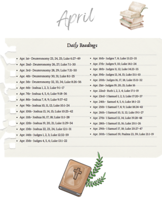Preview of Bible Reading Plan