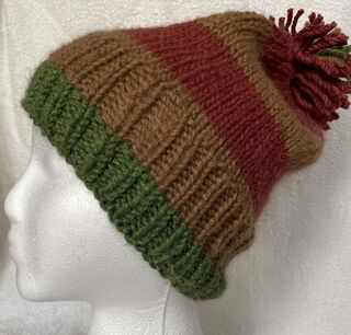 $25 Hand knit Alpaca/Wool blend Tri color
