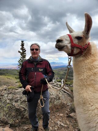 Doug Bearmar on a trek