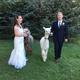 Isabella in with the groom. Kabooms gentle daughter!
