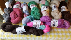 Our yarns from our own Alpacas.