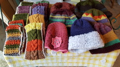 Head Gear from our own yarns.
