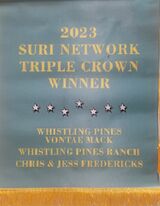 2023 Suri Network Triple Crown Winner