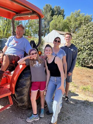 Chaffin family helps with show prep