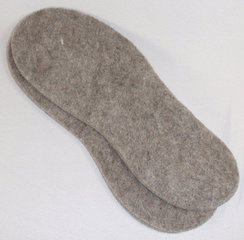 Felted insoles 