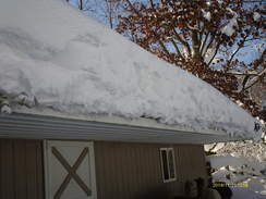 Heavy snow loads were on the barn roof!