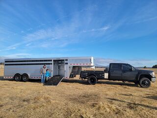 Kristian & Kolbe with the new trailer