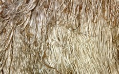 Suri fleece, roving and yarn