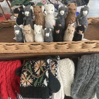 Alpaca fiber and themed gifts available in our farm store. Farm store is open Saturdays 10am-2pm or week days by appointment.