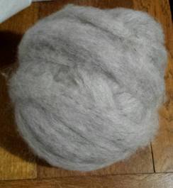 Photo of Biscuit's Gray Icelandic Roving