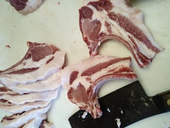 Chops - a favorite cut from the loin.