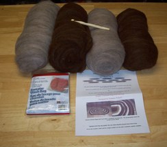 Crochet and Felted Rug Kit