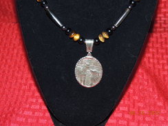 Sterling Paca and Pyranese Necklace