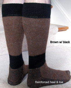 High Calf Alpaca Boot Socks - size XL