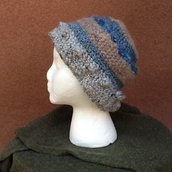 Lollypop Line Hat Blue/Fawn 