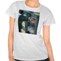 Kissing Alpaca White T-Shirt