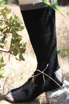 Outdoor Adventure Alpaca Sock - Black